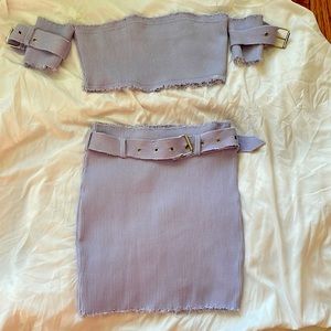 Lavender skirt set from Fashion Nova💕 large to XLarge.